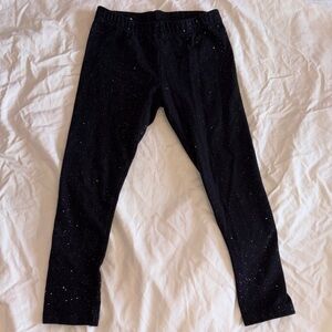jumping beans Black Leggings with Silver Sparkle